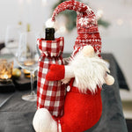 Wine Bottle Holder Santa Claus Design Soft Durable Fabric