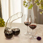 Wine Decanter Curved Glass Aerating Design