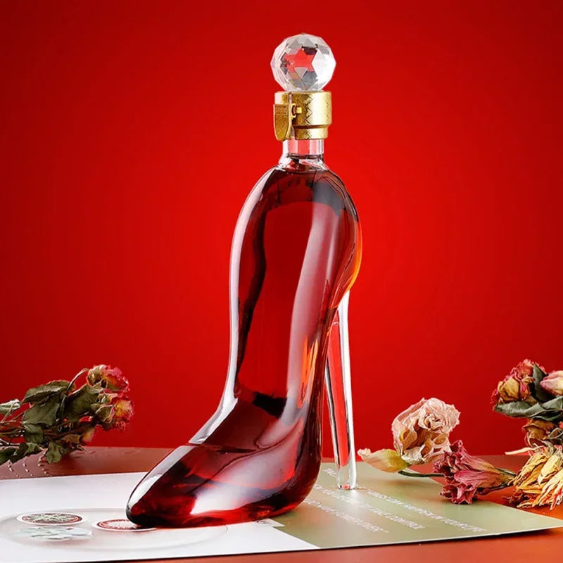 Wine Decanter High Heel Design Borosilicate Glass Aeratingскага