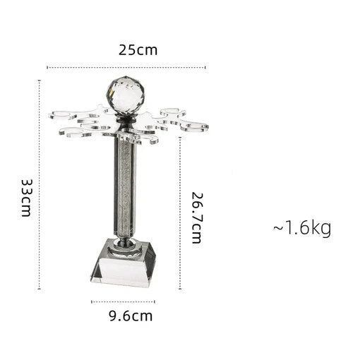 Wine Glass Holder Rotating Crystal Glass & Acrylic