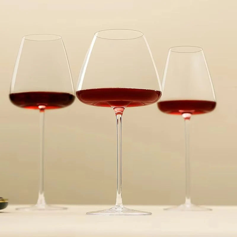 Wine Glasses Handmade Lead-Free Crystal Balanced Stems