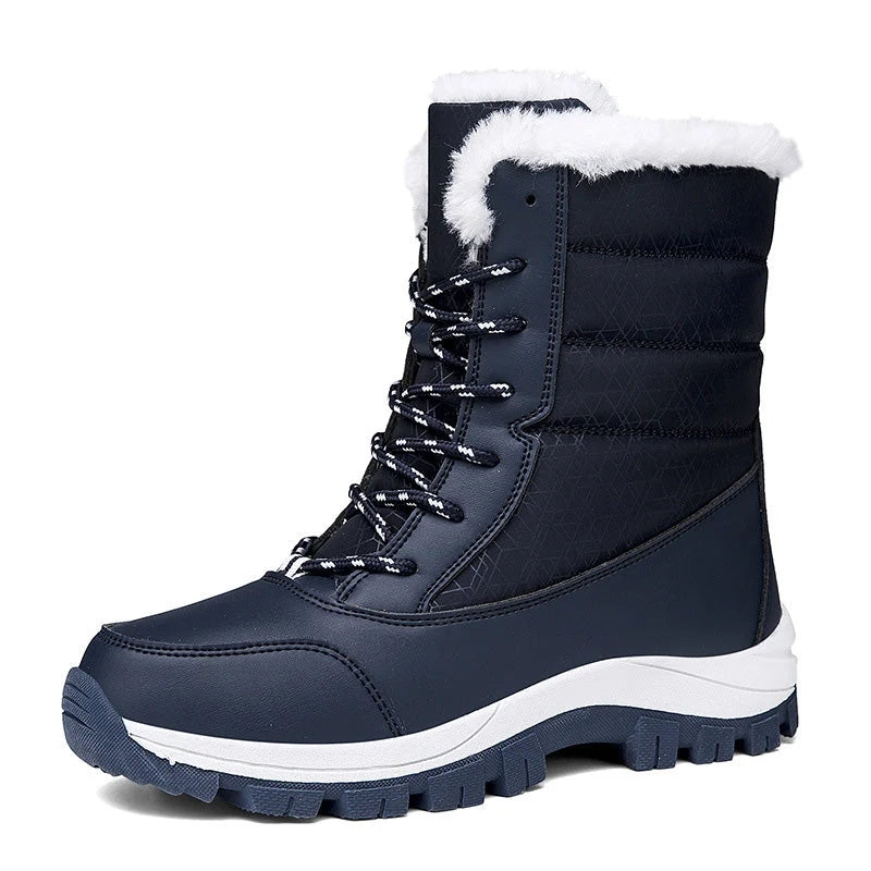 Winter Boots Waterproof Faux Fur Lined Non-Slip Tread