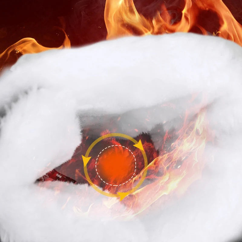Winter Boots Waterproof Faux Fur Lined Non-Slip Tread