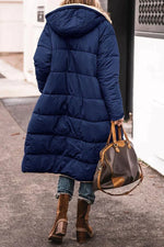 Winter Coat Reversible Teddy Fleece Lined Hooded Long Style