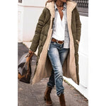 Winter Coat Reversible Teddy Fleece Lined Hooded Long Style