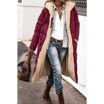 Winter Coat Reversible Teddy Fleece Lined Hooded Long Style