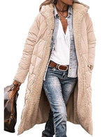Winter Coat Reversible Teddy Fleece Lined Hooded Long Style