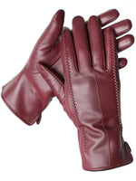 Winter Gloves Genuine Leather Fleece Lined Flexible Fit