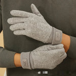 Winter Gloves Touchscreen Compatible Wool Blend Insulated Fleece Lining