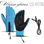 Winter Gloves USB-Heated Option Waterproof & Touchscreen-Compatible