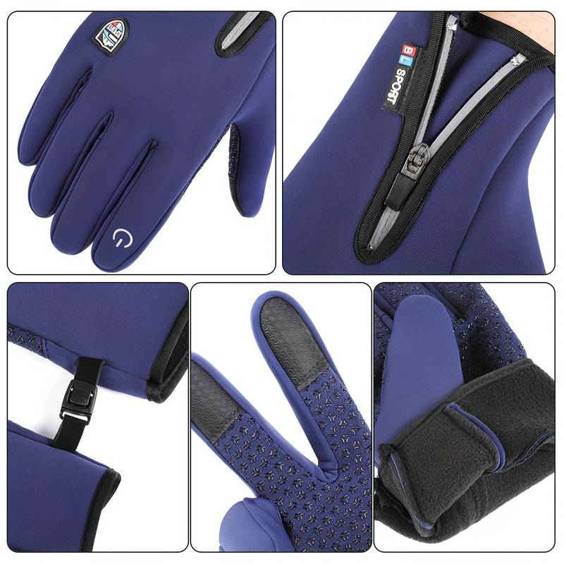 Winter Gloves USB-Heated Option Waterproof & Touchscreen-Compatible