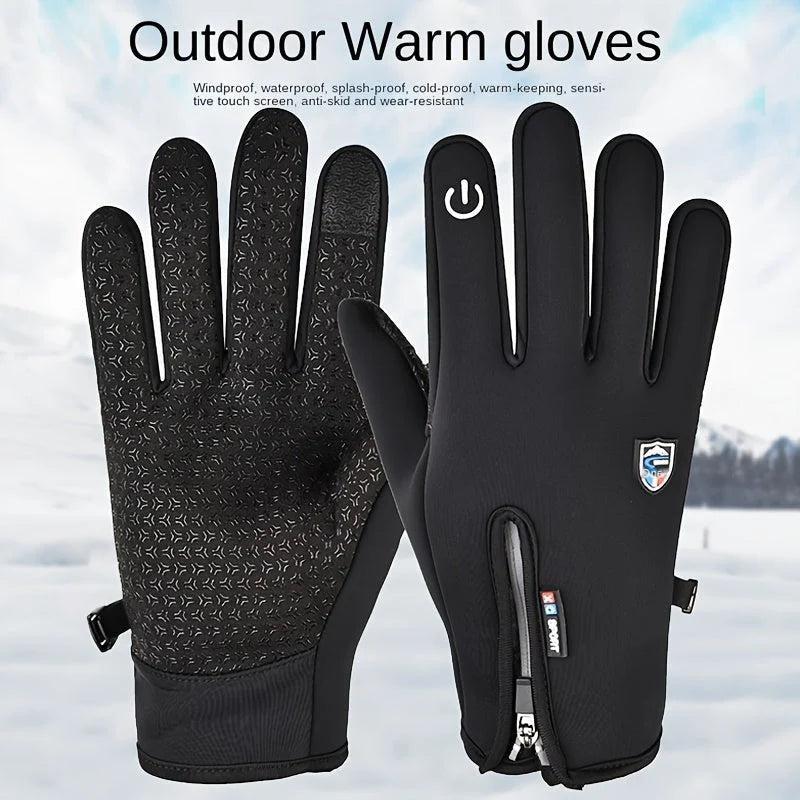 Winter Gloves USB-Heated Option Waterproof & Touchscreen-Compatible
