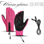 Winter Gloves USB-Heated Option Waterproof & Touchscreen-Compatible