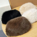 Winter Hat Faux Fur Fleece-Lined Windproof Ear Flaps