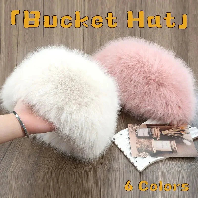 Winter Hat Faux Fur Fleece-Lined Windproof Ear Flaps