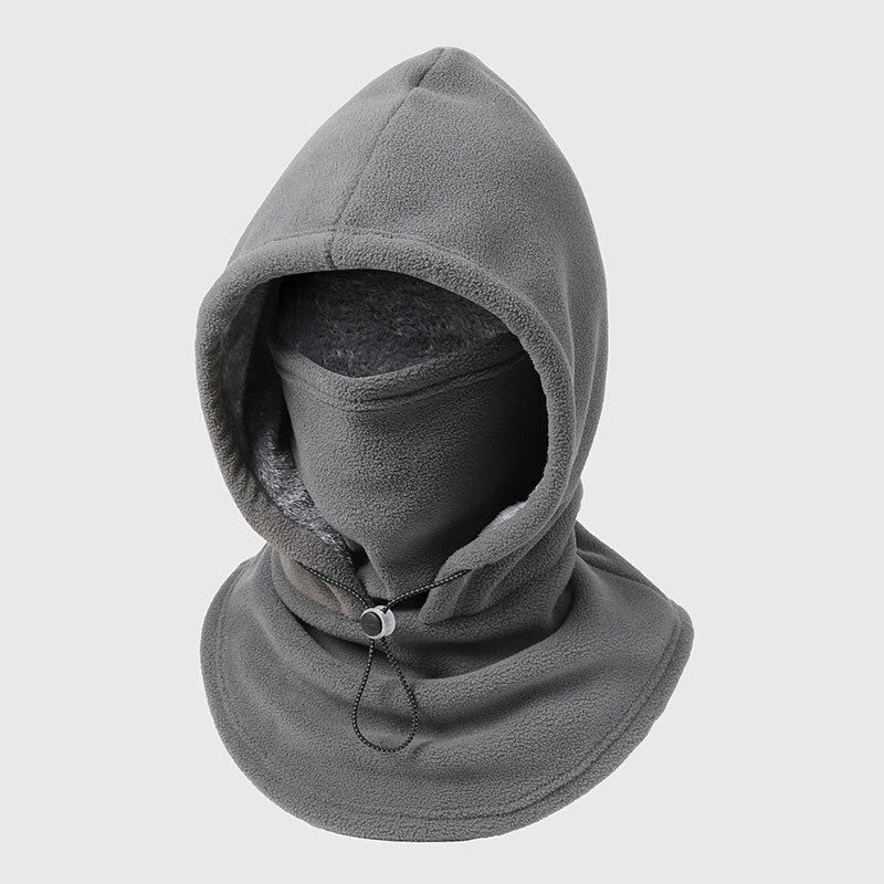 Winter Hat With Neck Mask Windproof Flannel Adjustable Fit