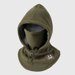 Winter Hat With Neck Mask Windproof Flannel Adjustable Fit