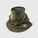 Winter Hat With Neck Mask Windproof Flannel Adjustable Fit