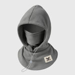 Winter Hat With Neck Mask Windproof Flannel Adjustable Fit