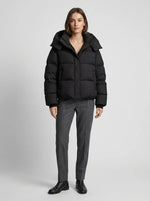 Winter Jacket Oversized Quilted Hooded Short
