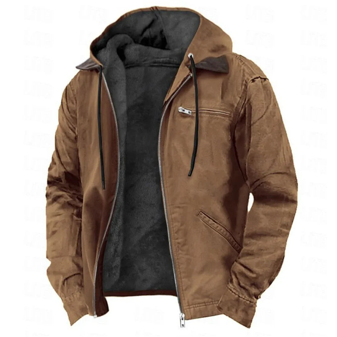 Winter Jacket Warm Lined Removable Hood