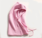 Winter Knit Hat Hooded Drawstring Wool Packable