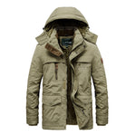 Winter Parka Teddy Fleece Lined Water-Repellent Hooded
