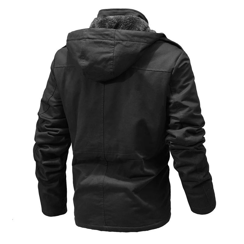 Winter Parka Water-Resistant Thermal Lined Hooded