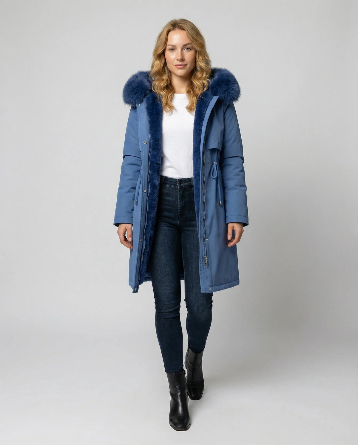 Winter Parka Waterproof Hood Adjustable Cuffs