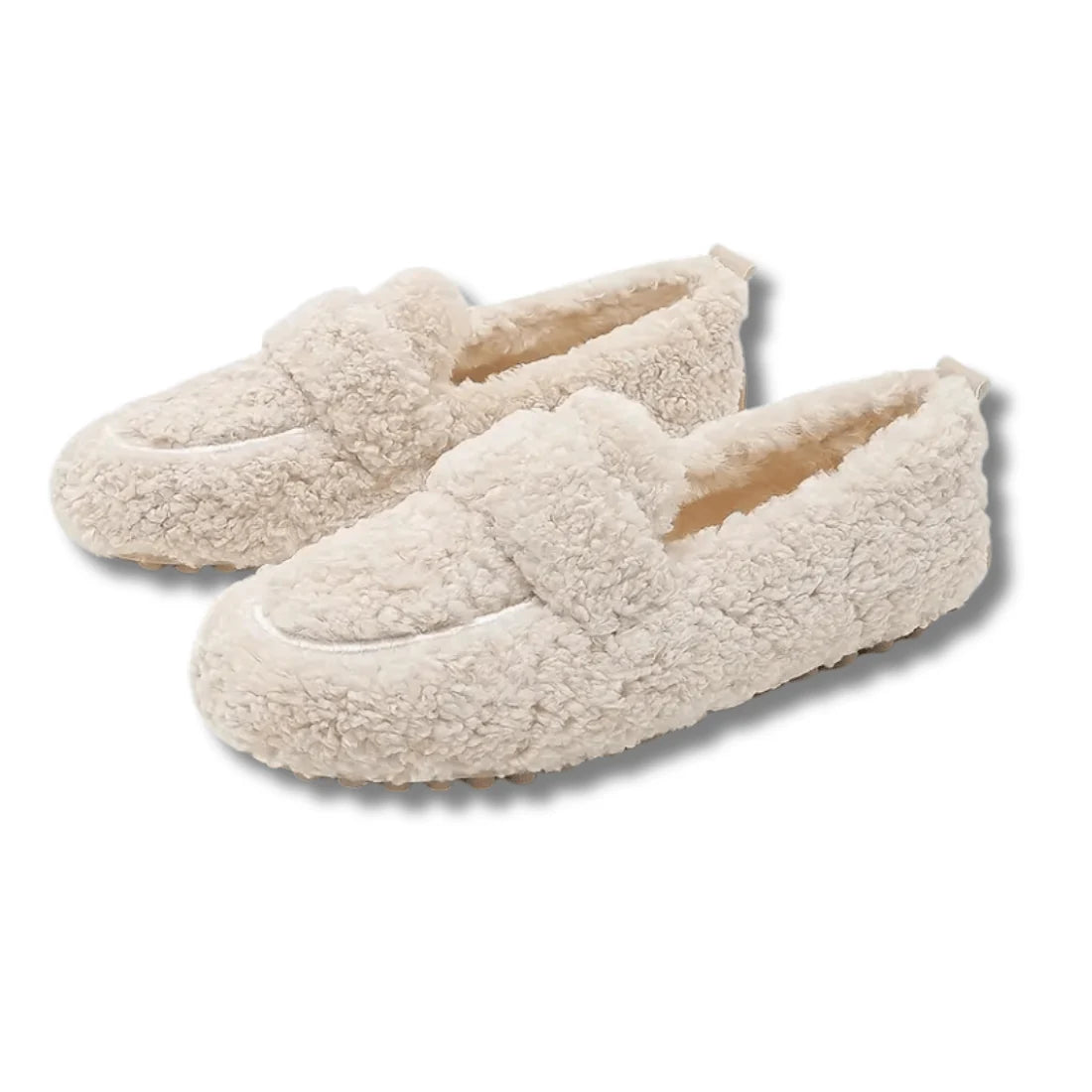 Winter Slippers Plush Lined Non-Slip Rubber Sole