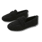 Winter Slippers Plush Lined Non-Slip Rubber Sole