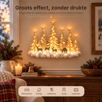 Winter Wall Decor 3D Layered Scene Warm LED Battery-Powered