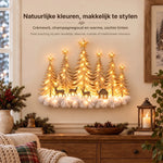 Winter Wall Decor 3D Layered Scene Warm LED Battery-Powered
