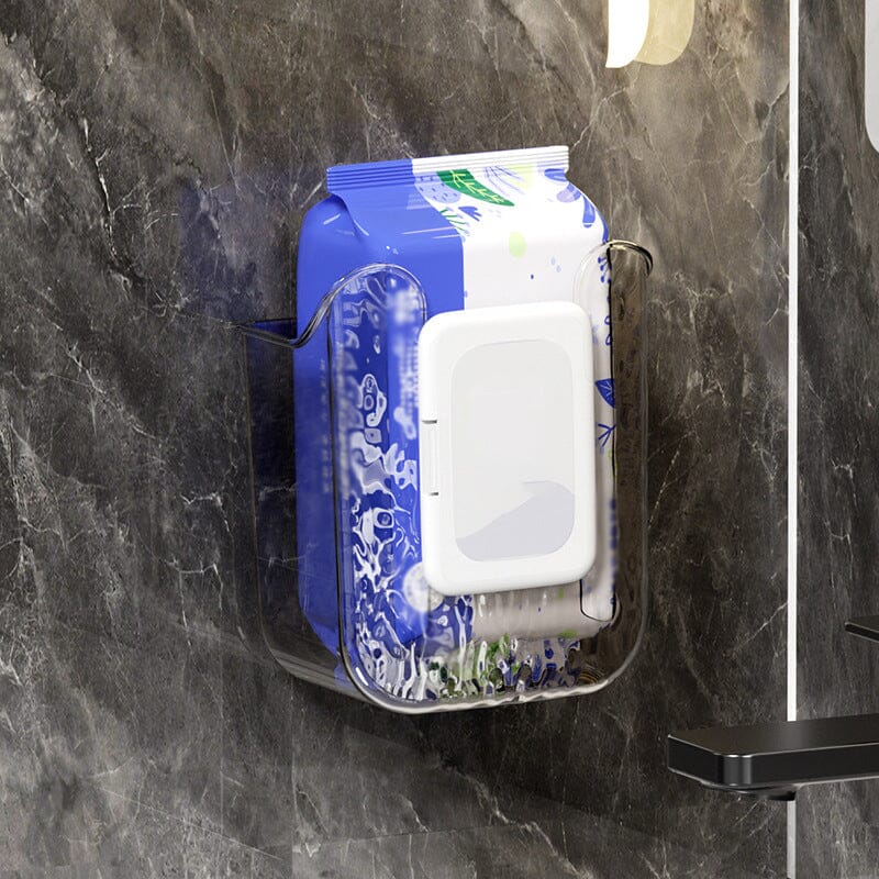 Wipe Dispenser Wall-Mounted Drill-Free Adhesive Mount