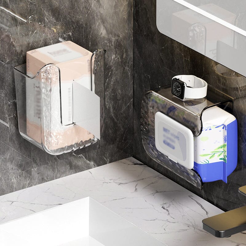 Wipe Dispenser Wall-Mounted Drill-Free Adhesive Mount