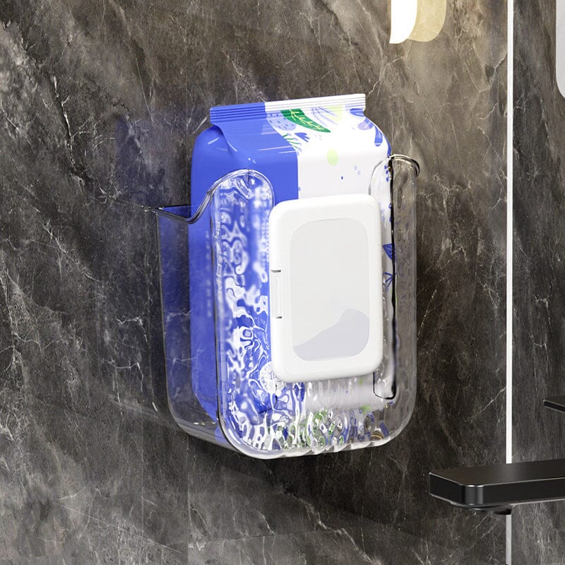 Wipe Dispenser Wall-Mounted Drill-Free Adhesive Mount