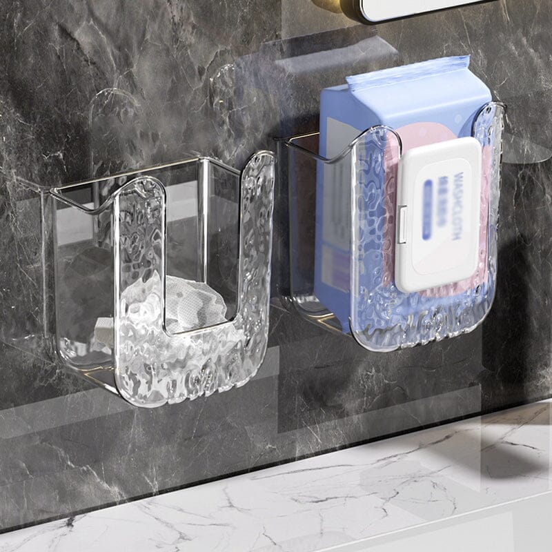 Wipe Dispenser Wall-Mounted Drill-Free Adhesive Mount