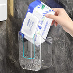 Wipe Dispenser Wall-Mounted Drill-Free Adhesive Mount