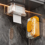 Wipe Dispenser Wall-Mounted Drill-Free Adhesive Mount