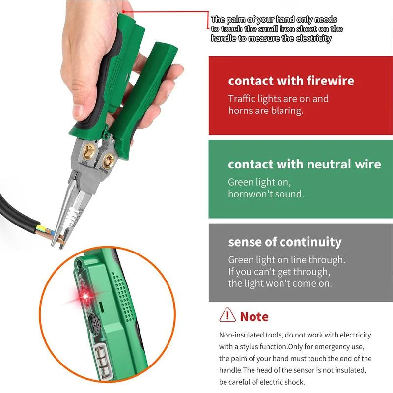 Wire Stripper Pliers Multi-Function Integrated Voltage Tester