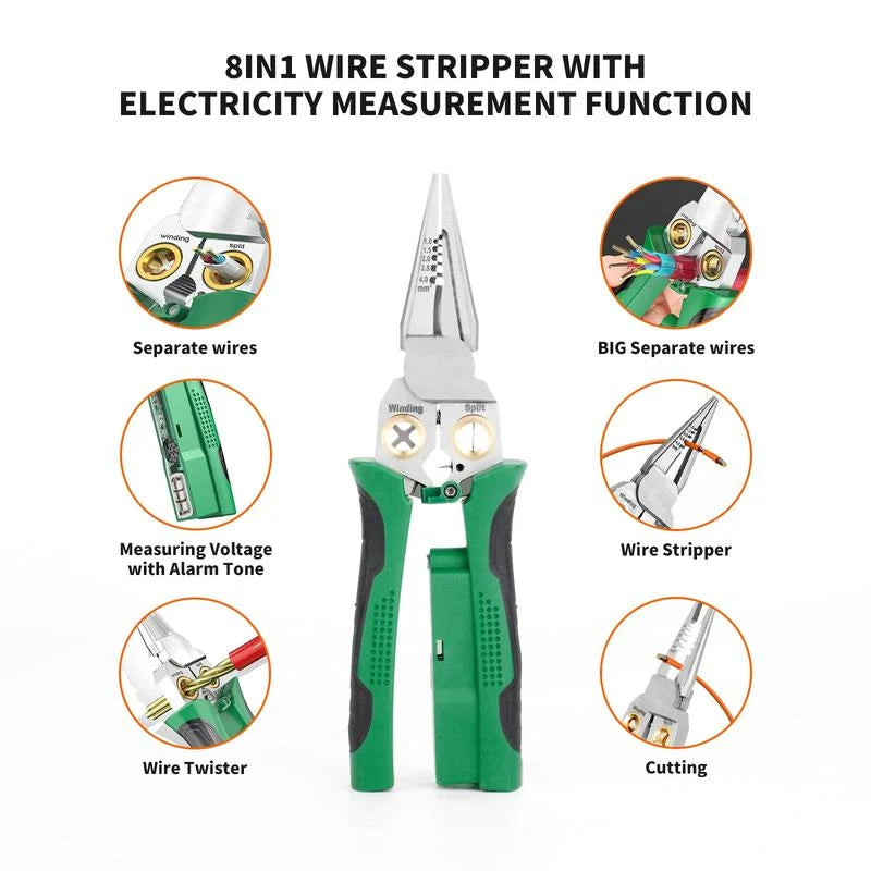 Wire Stripper Pliers Multi-Function Integrated Voltage Tester