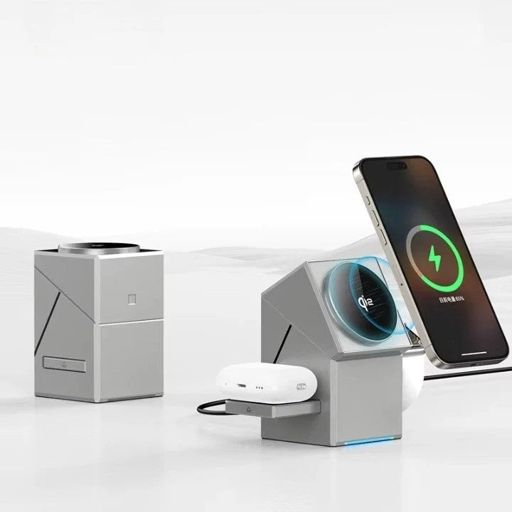 Wireless Charger 3-in-1 Rotating Qi2 15W