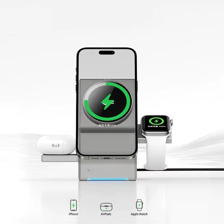 Wireless Charger 3-in-1 Rotating Qi2 15W