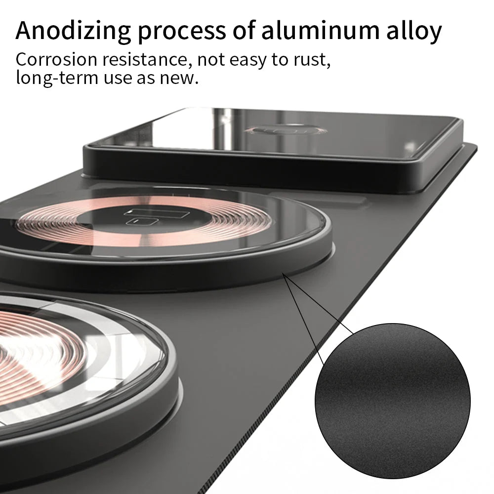 Wireless Charger Magnetic Foldable 3-Device 15W