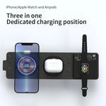 Wireless Charger Magnetic Foldable 3-Device 15W