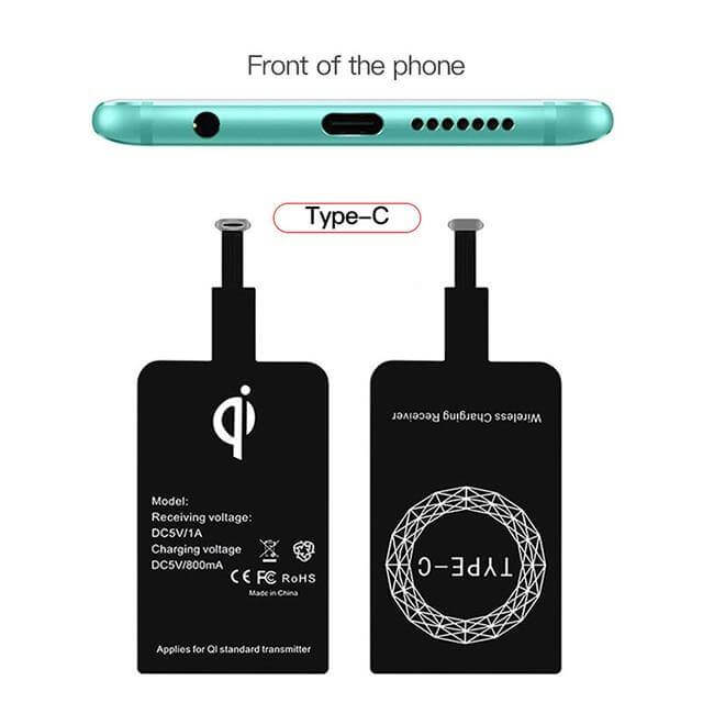 Wireless Charging Receiver Slim Qi-Compatible & A4WP-Compatible