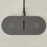 Wireless Charging Station Dual-Device Qi-Compatible 40W Overheat Protection