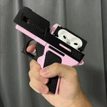 Wireless Earbud Case Cover Gun-Inspired 3D-Printed Lightweight