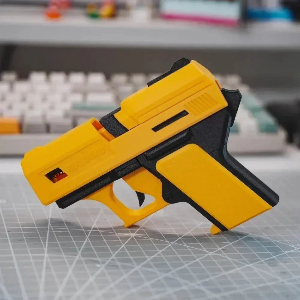 Wireless Earbud Case Cover Gun-Inspired 3D-Printed Lightweight