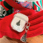 Wireless Earbud Case Silicone Non-Slip Frosted Tree Design